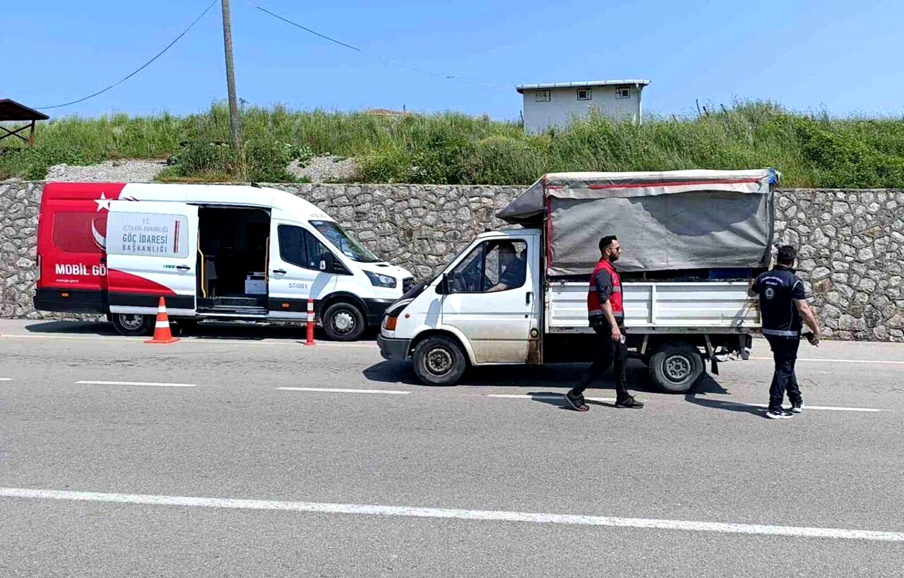 Sinop’ta düzensiz göç uygulaması