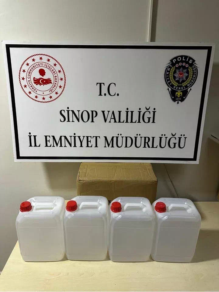 Sinop’ta Kaçakçılık Operasyonu: 20 Litre Etil Alkol Ele Geçirildi
