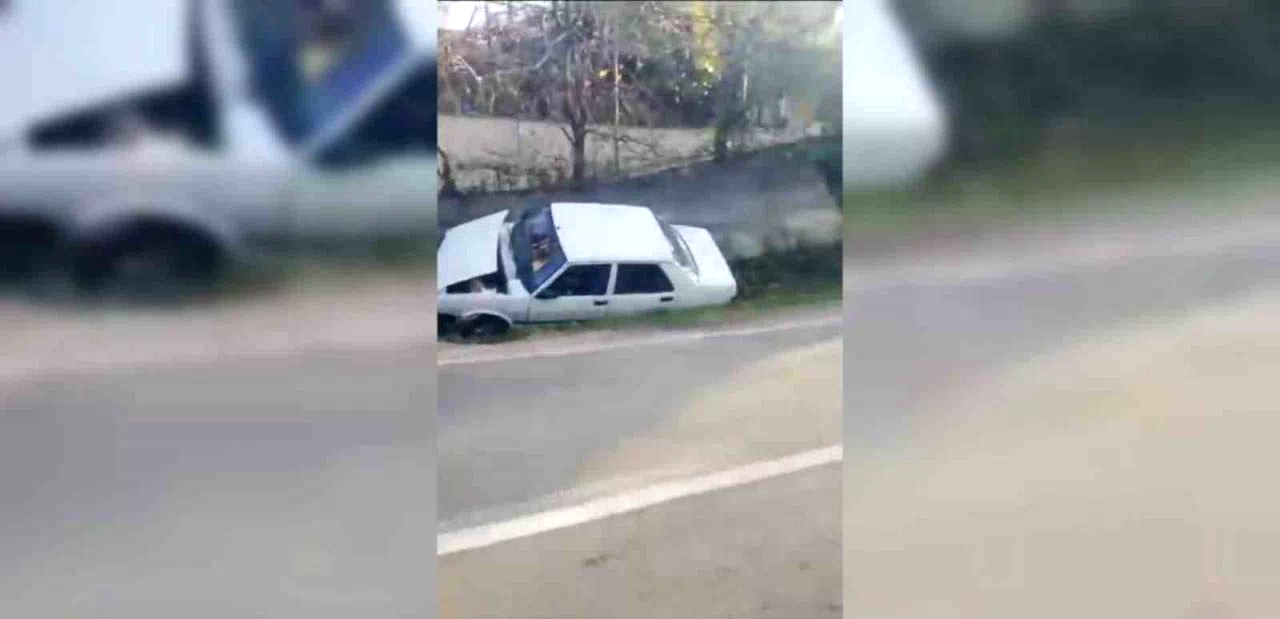 Sinop’ta otomobil su kanalına düştü: 1 yaralı