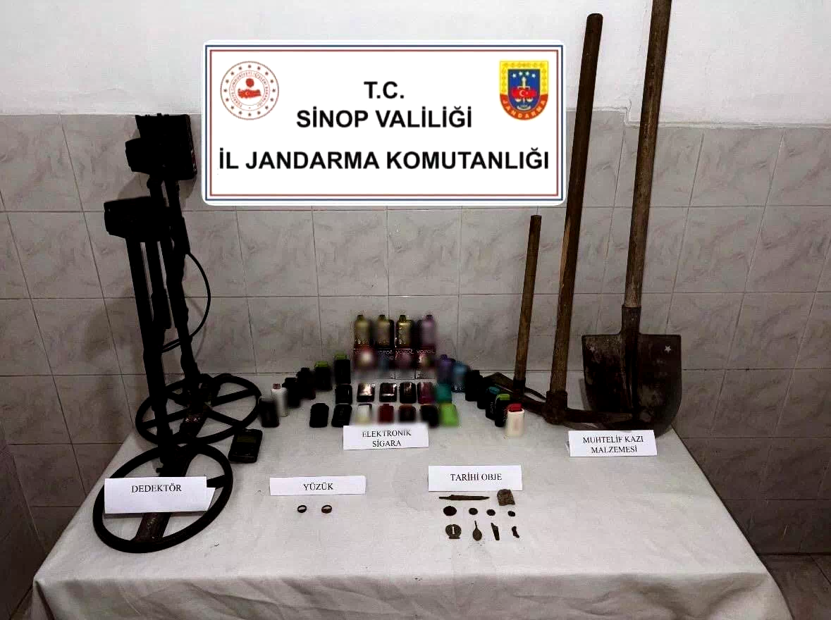 Sinop’ta tarihi eser kaçakçılığı operasyonu: 1 gözaltı