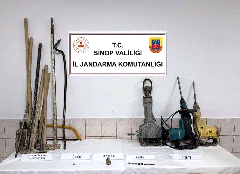 Sinop’ta tarihi eser operasyonu: 3 gözaltı