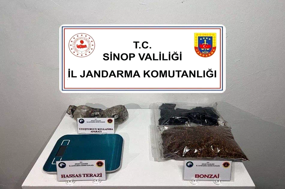 Sinop’ta uyuşturucu operasyonu
