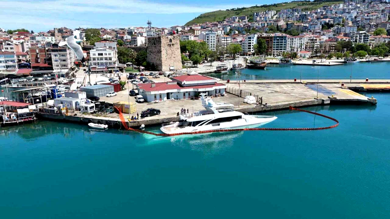 Sinop’ta yan yatan lüks yatın su alma nedeni belli oldu
