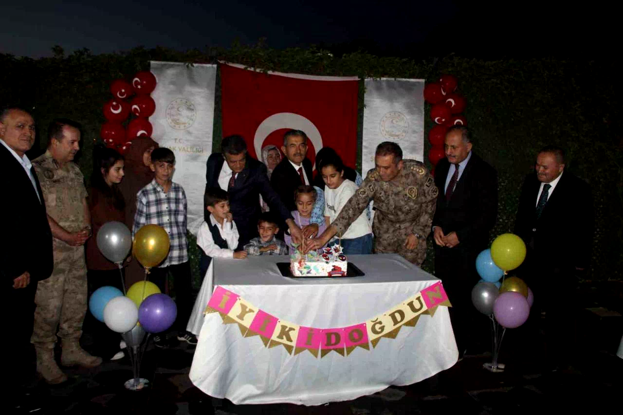 Şırnak’ta şehit çocuklarına doğum günü kutlaması