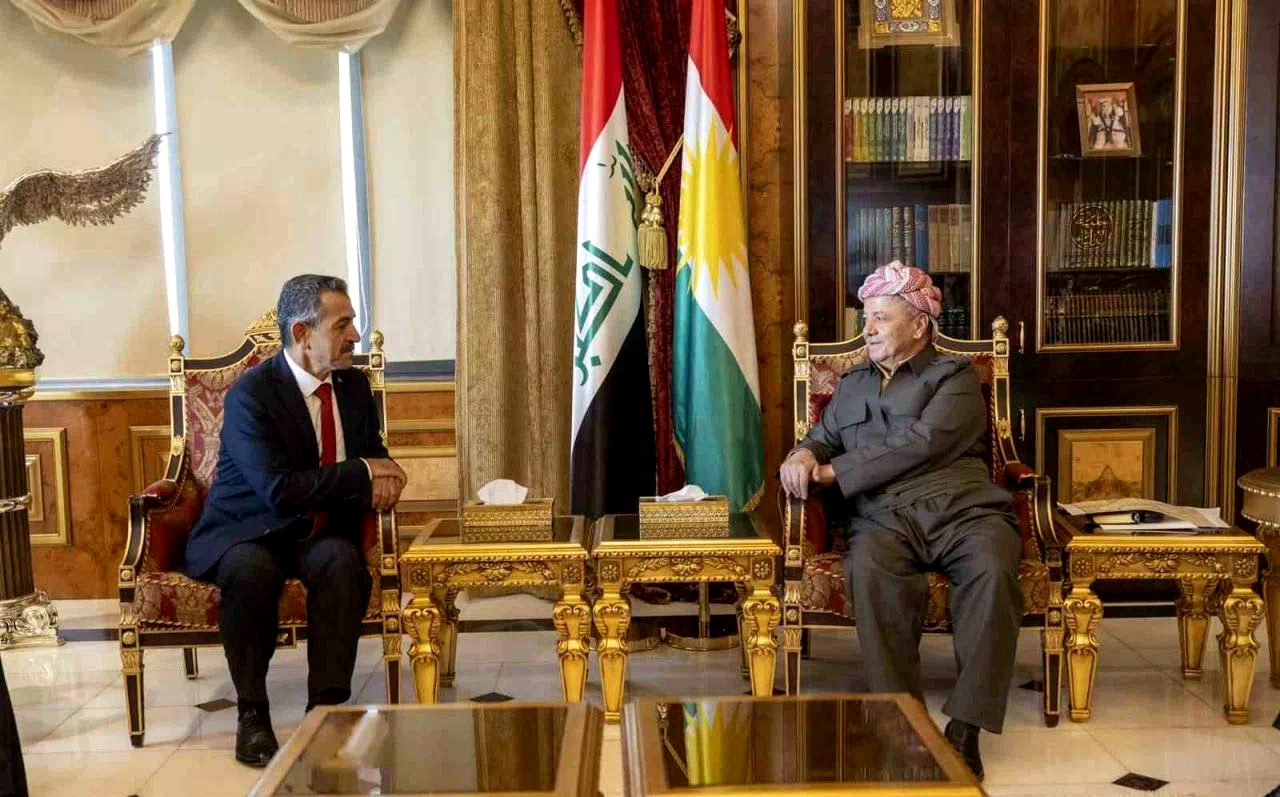 Şırnak Valisi Ekici, Irak’ta Mesut Barzani ile görüştü