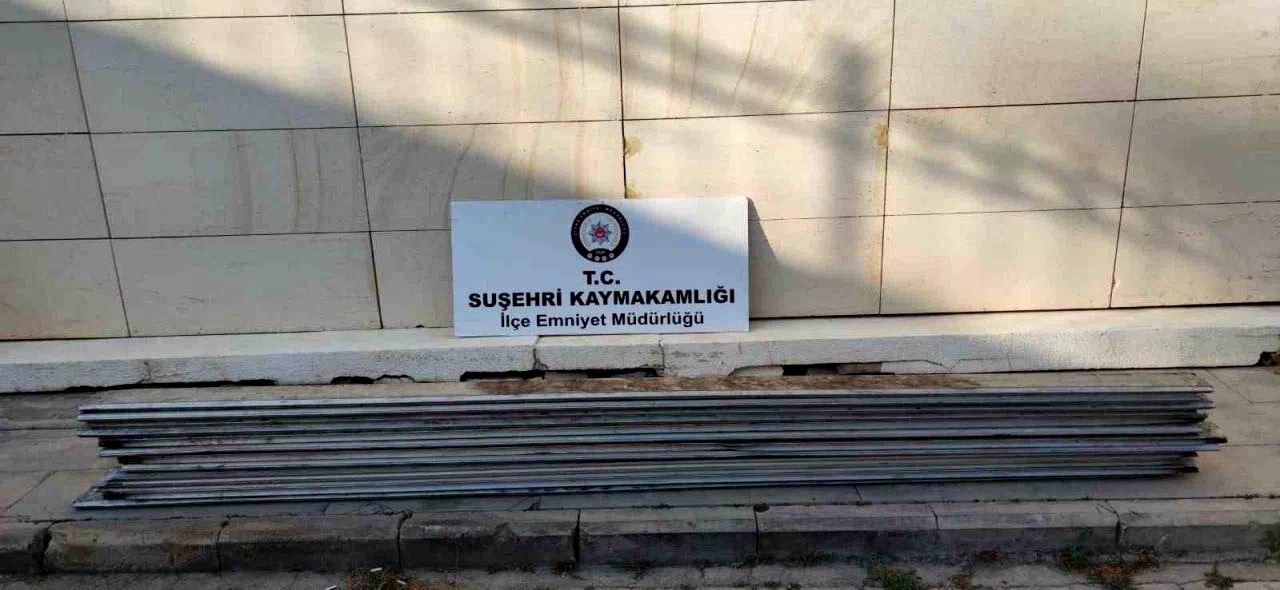 Sivas’ta yakalanan 3 alüminyum hırsızı yakalandı