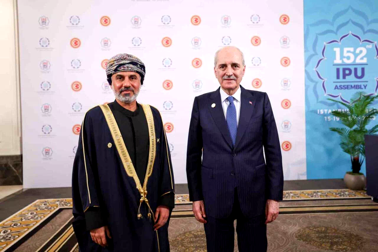 TBMM Başkanı Kurtulmuş, Umman Şura Meclisi Başkanı Al Maawali ile görüştü