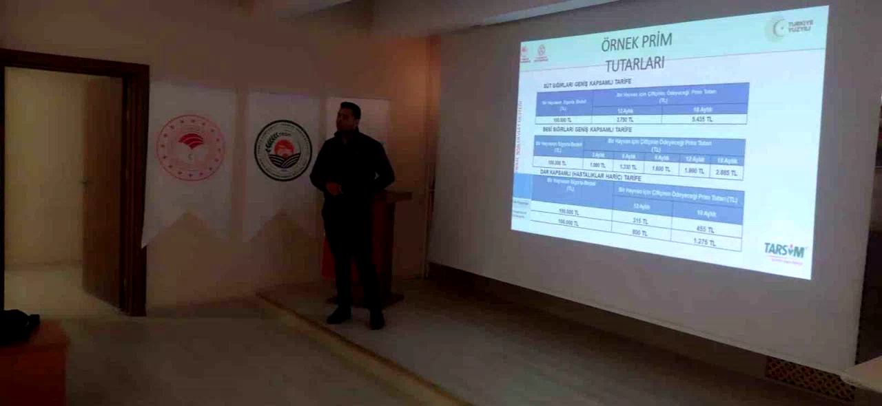 Tekman’da tarım sigortaları bilgilendirme semineri