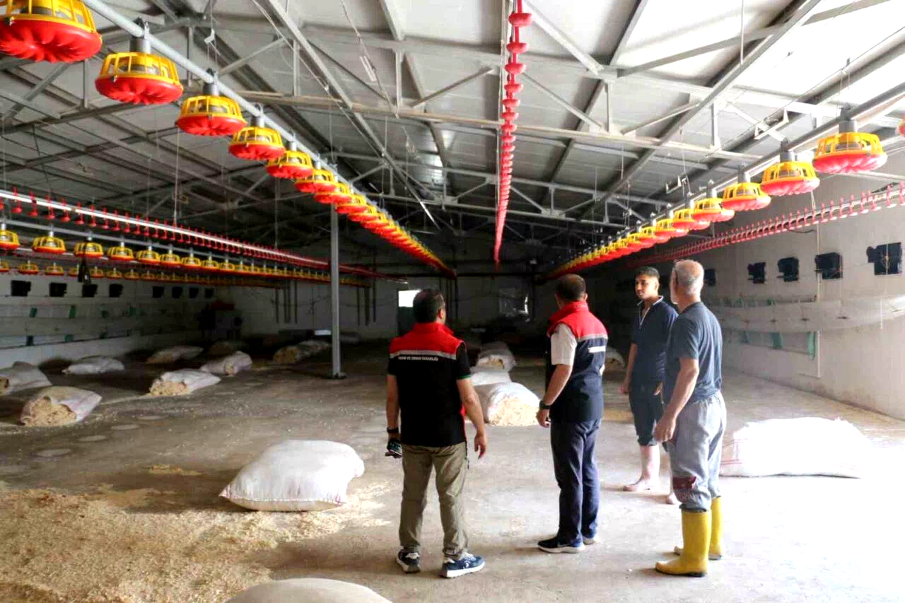 TKDK hibesiyle kurulan broiler işletmesi incelendi