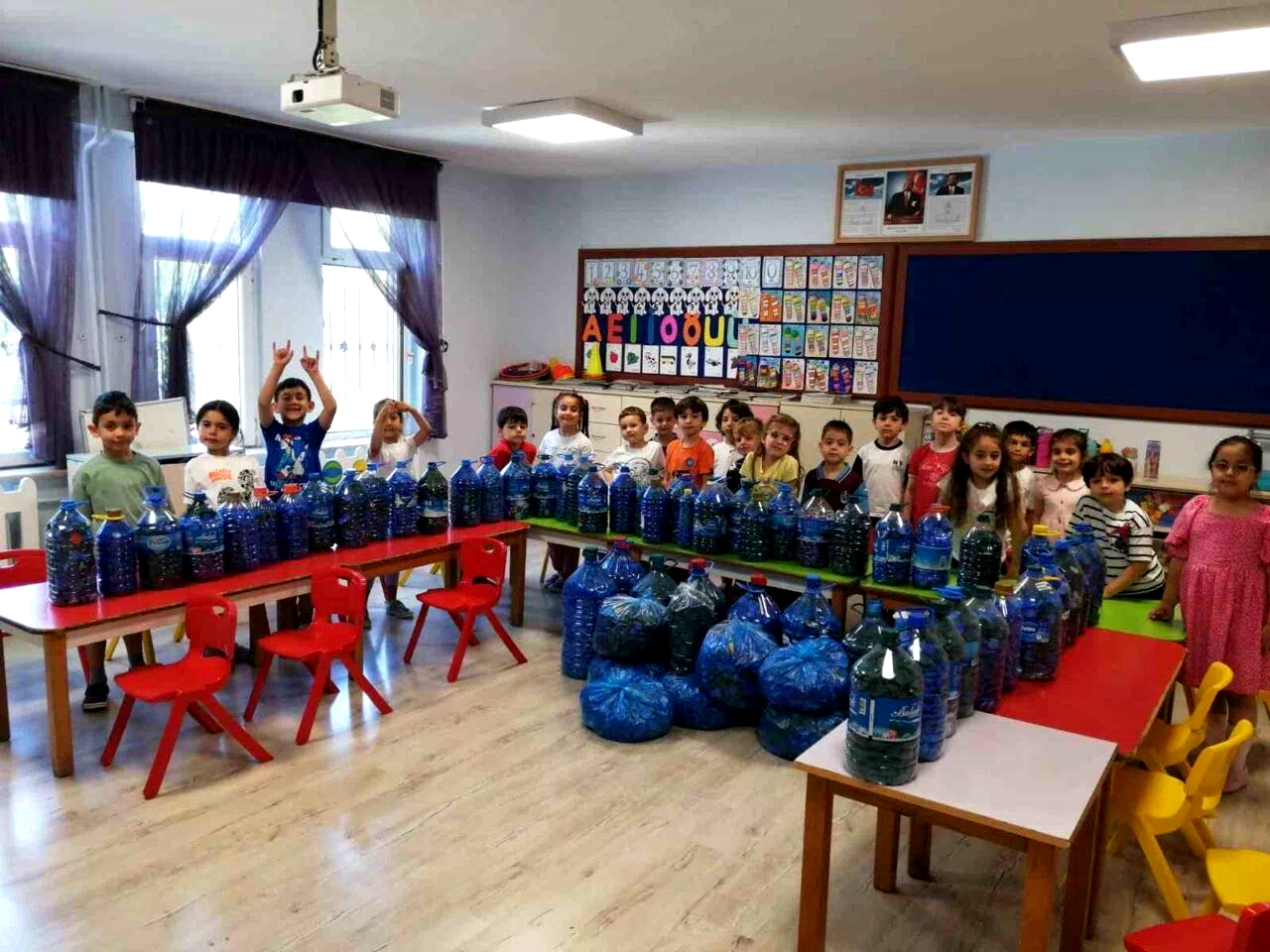 Trabzon’da ’Kapaklar Çoğalsın Engeller Azalsın Projesi’ne miniklerden destek