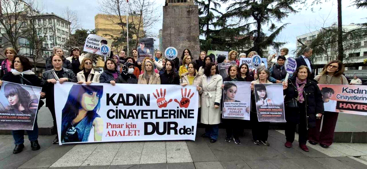 Trabzon’da Pınar Kaynak için yürüyüş