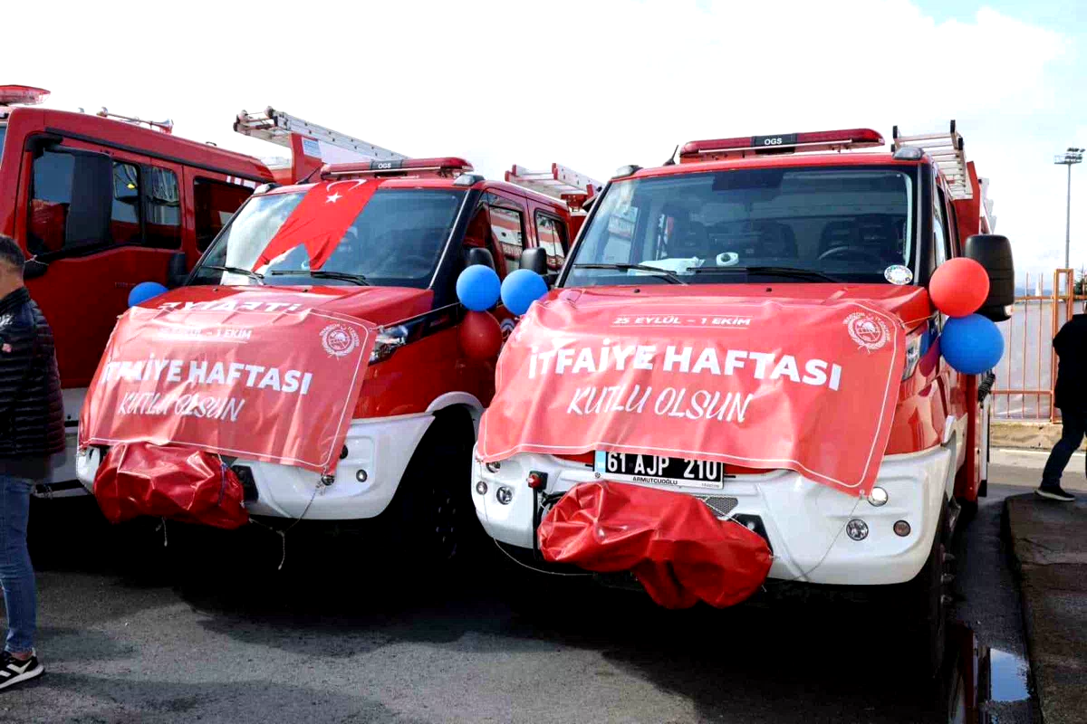 Trabzon İtfaiyesi’ne 9 yeni araç kazandırıldı