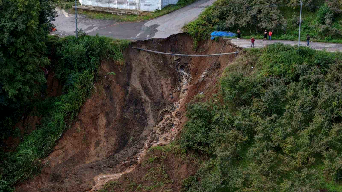 Trabzon’da heyelan: 2 yaralı