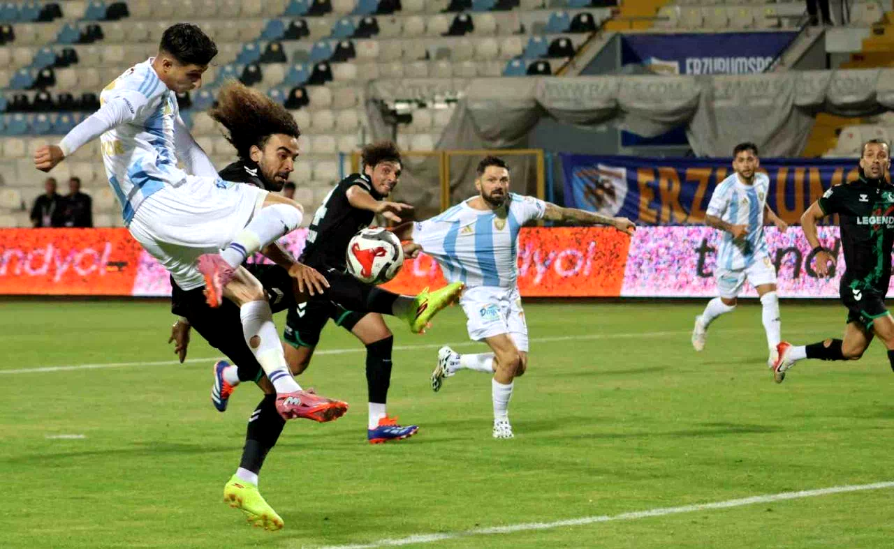 Trendyol 1. Lig: Erzurumspor FK: 1 – Sakaryaspor: 1