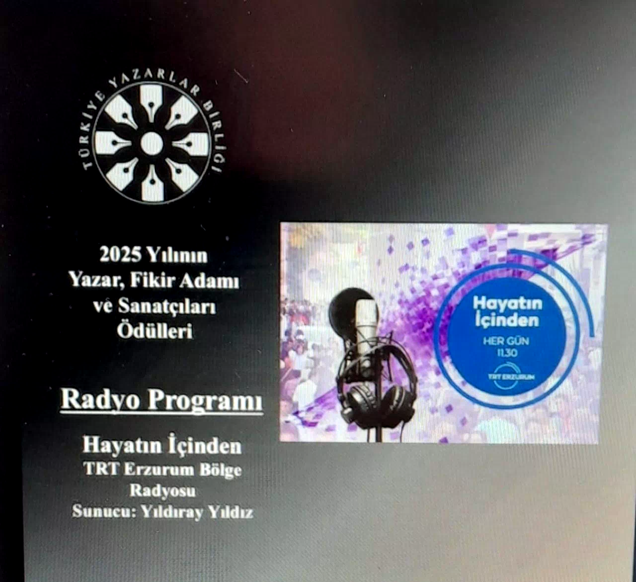 TYB’den TRT’ye 2 ödül