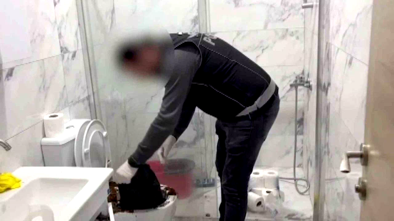 Uyuşturucu baskını film sahnelerini aratmadı: Klozete döktüler, saklamaya çalıştılar