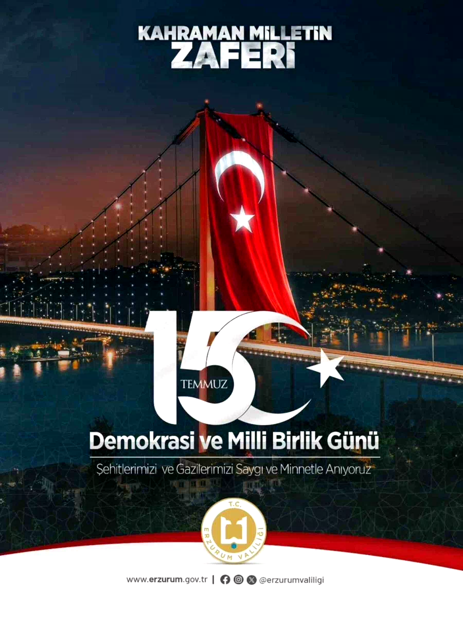 Vali Çiftçi’den 15 Temmuz mesajı
