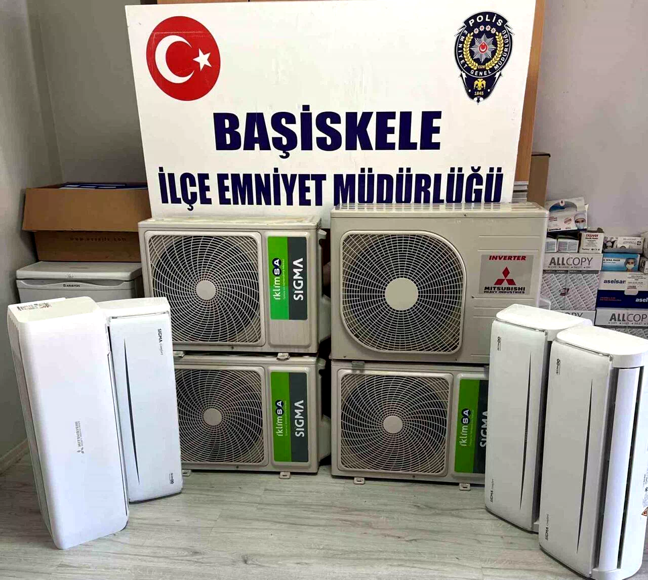 Villadan 194 bin TL değerinde 4 klima çalan şüpheli kıskıvrak yakalandı