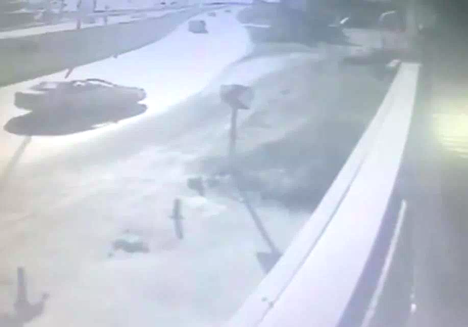 Zonguldak’ta 6 kişinin yaralandığı kaza güvenlik kamerasına yansıdı