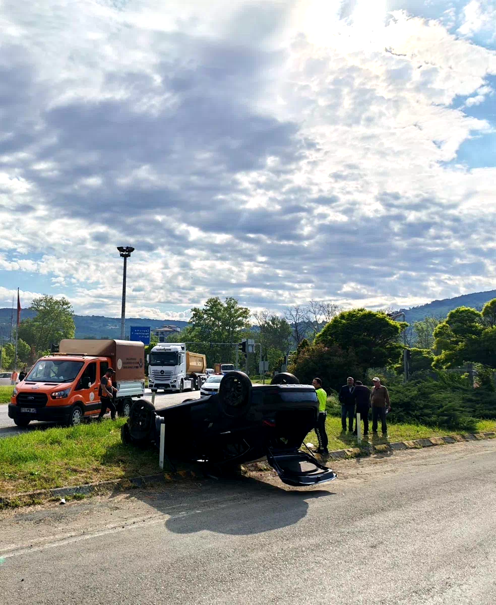 Zonguldak’ta trafik kazasında 1 kişi yaralandı
