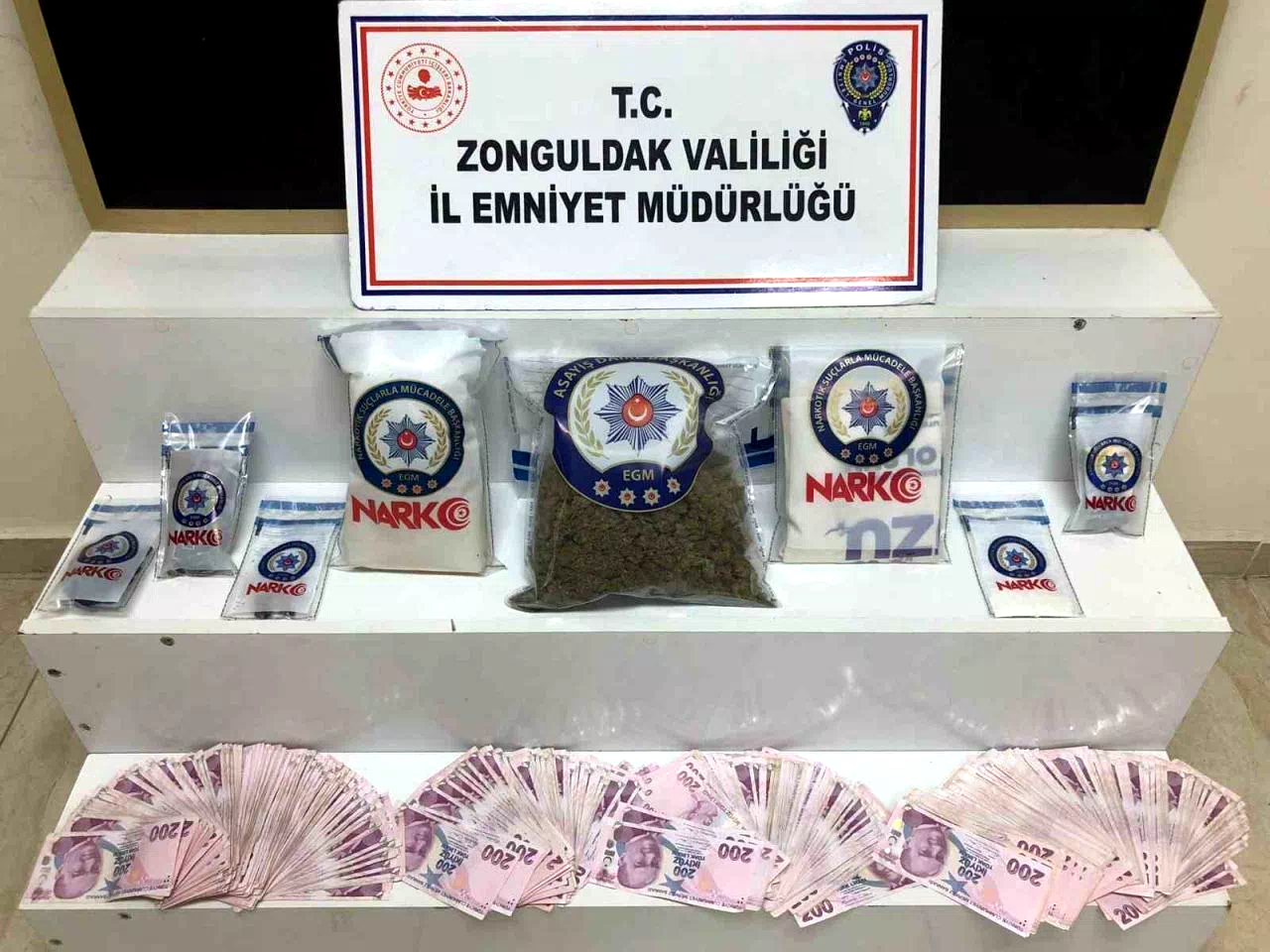 Zonguldak’ta uyuşturucu operasyonunda 2 şüpheli tutuklandı