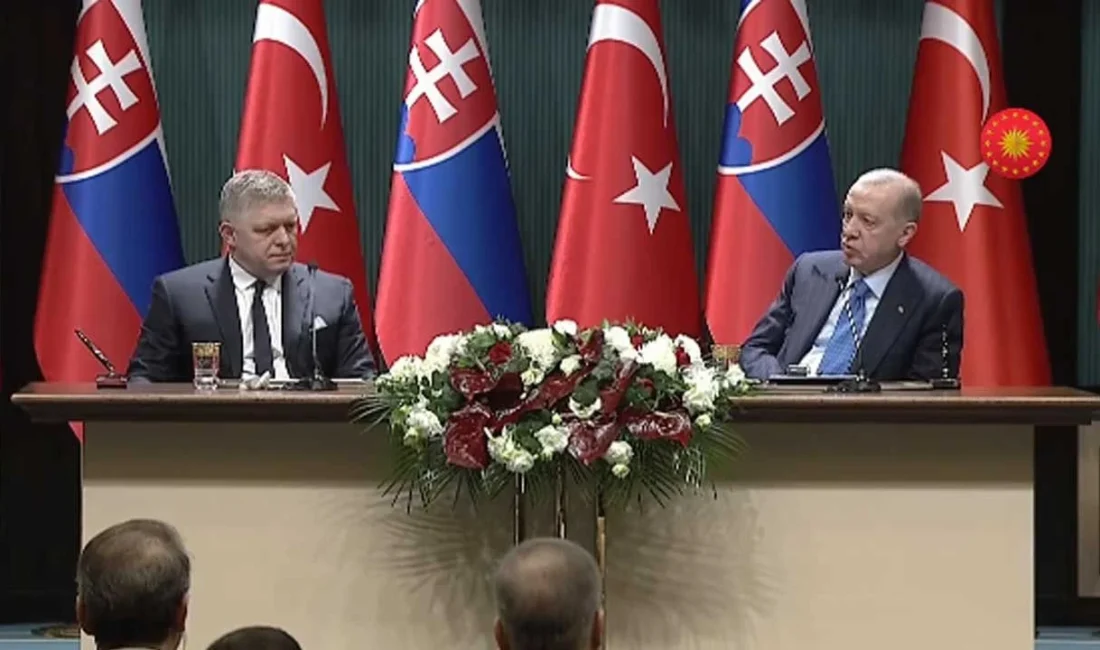 Cumhurbaşkanı Recep Tayyip Erdoğan, Slovak Cumhuriyeti Başbakanı Robert Fico ile