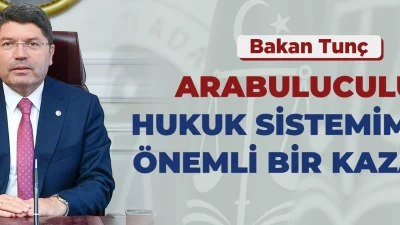 Adalet Bakanı Yılmaz Tunç, arabuluculuk uygulaması sayesinde hukuk uyuşmazlıklarının kısa