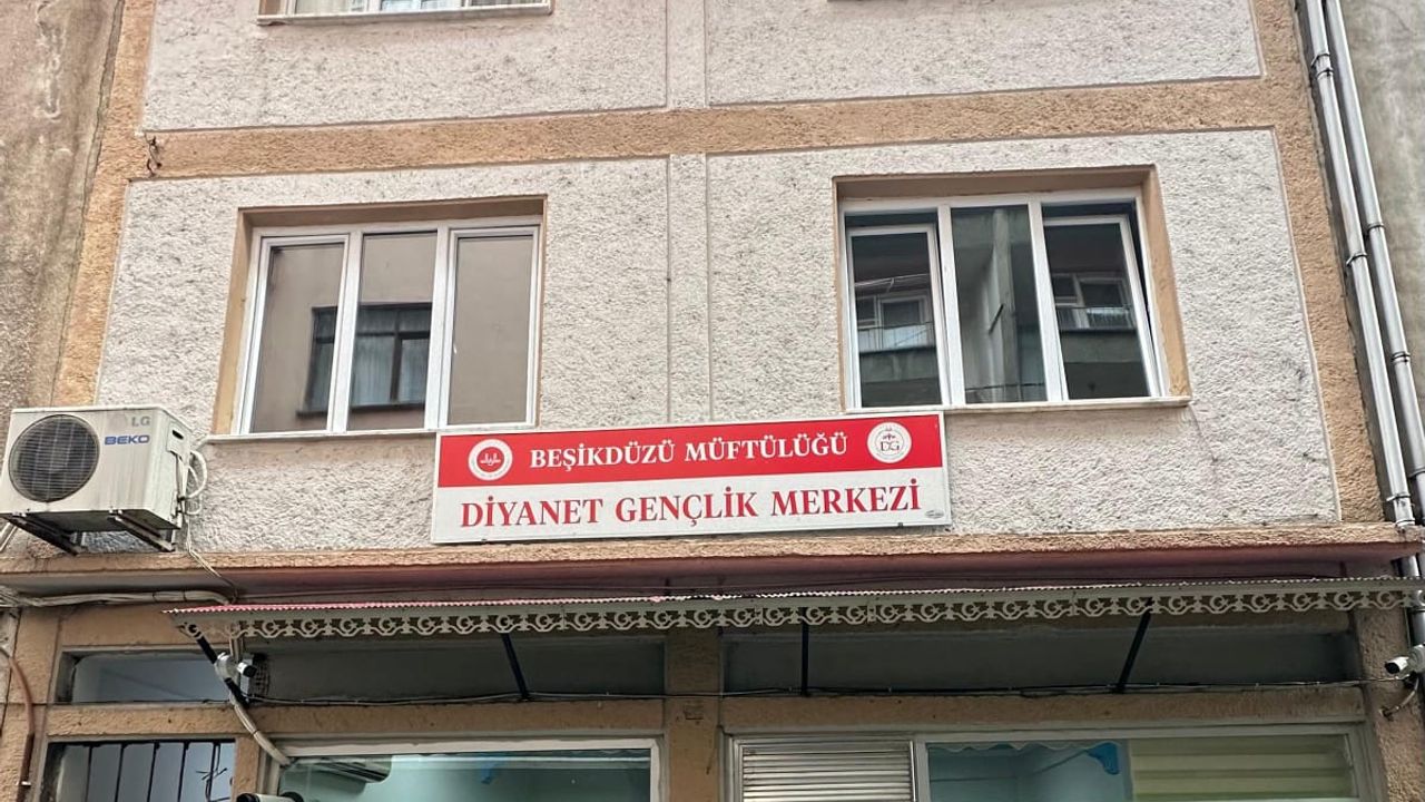 Trabzon'da tek olan Beşikdüzü Müftülüğü Diyanet Gençlik Merkezi, Türkiye'de eşi