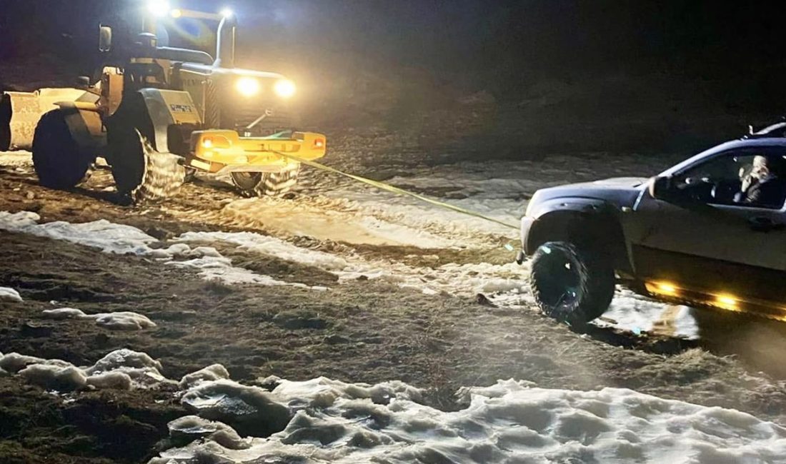 Antalya Alanya'nın Gökbel ve Çayarası Yayla yollarında etkili olan kar