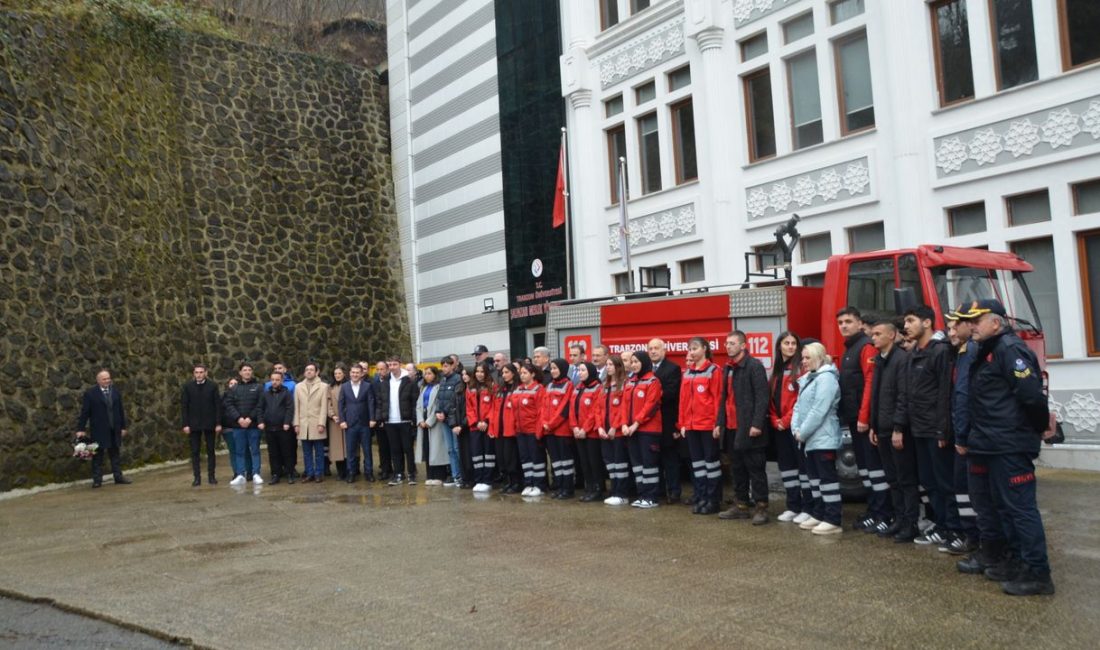 Trabzon Büyükşehir Belediyesi İtfaiye Dairesi Başkanlığı tarafından Şalpazarı  Meslek Yüksekokuluna hibe