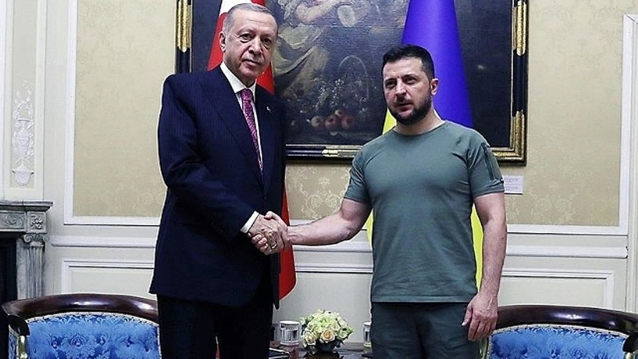 Ukrayna Devlet Başkanı Volodimir Zelenskiy, Cumhurbaşkanı Recep Tayyip Erdoğan ile