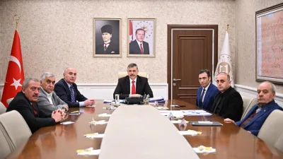 Erzurum Valisi Mustafa Çiftçi'nin başkanlığında düzenlenen "2. OSB Yönetim Kurulu"