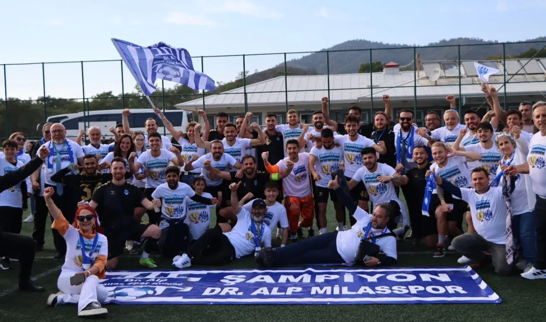 Muğla futbolunun gururu olan Dr. Alp Milasspor, şampiyonluk coşkusunu Milas