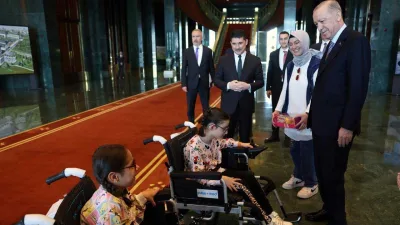Cumhurbaşkanı Recep Tayyip Erdoğan, Ankara'da kendisiyle görüşme talebinde bulunan engelli