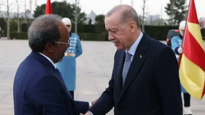 Cumhurbaşkanı Recep Tayyip Erdoğan, Somali Cumhurbaşkanı Hasan Şeyh Mahmud’u resmi