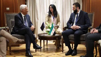 AB Konseyi Başkanı Antonio Costa, Mısır'da Suriye Devlet Başkanı Ahmed