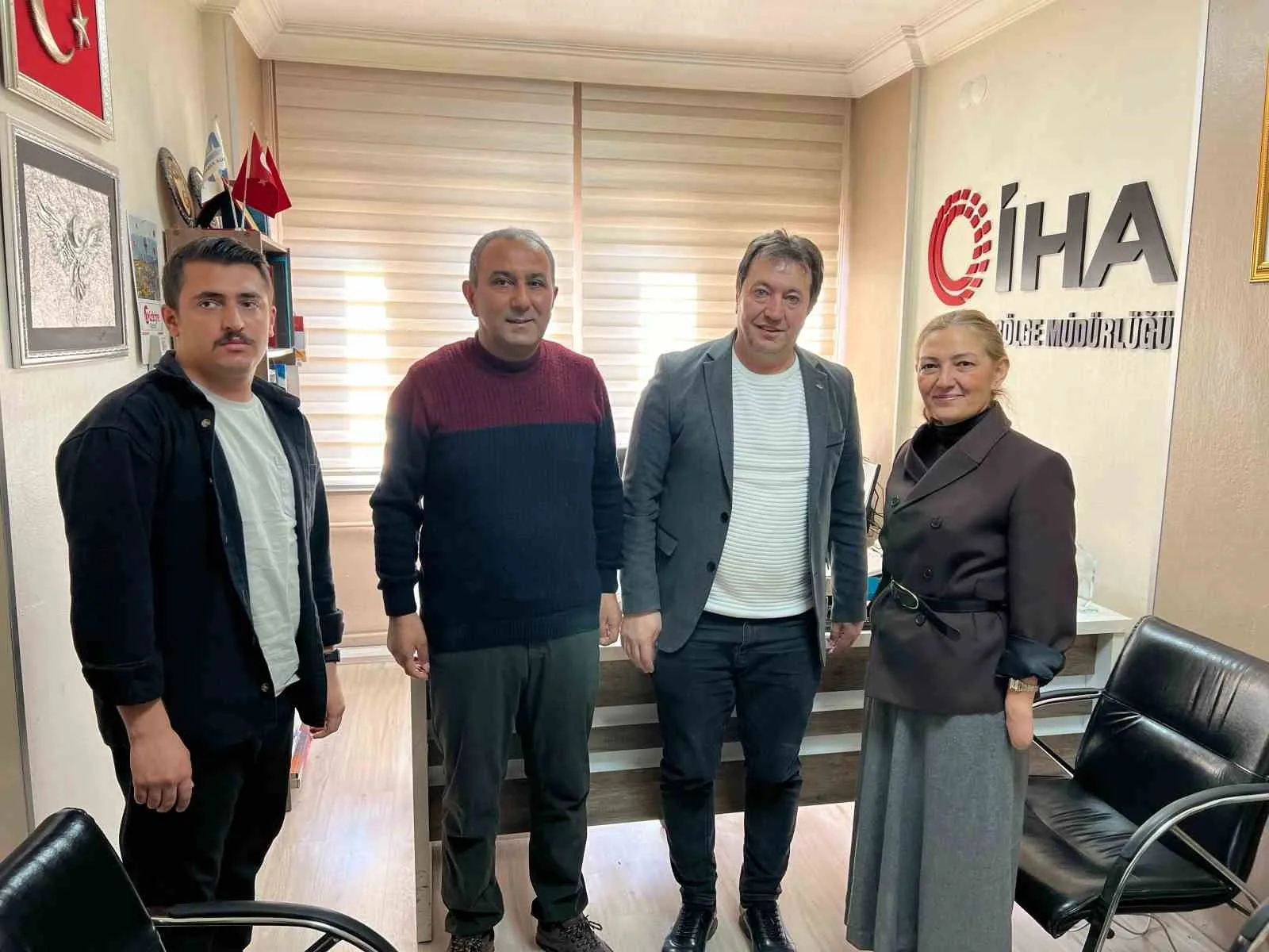 Erzurum Milletvekili Fatma Öncü, İHA Erzurum Bölge Müdürlüğü'nü ziyaret ederek