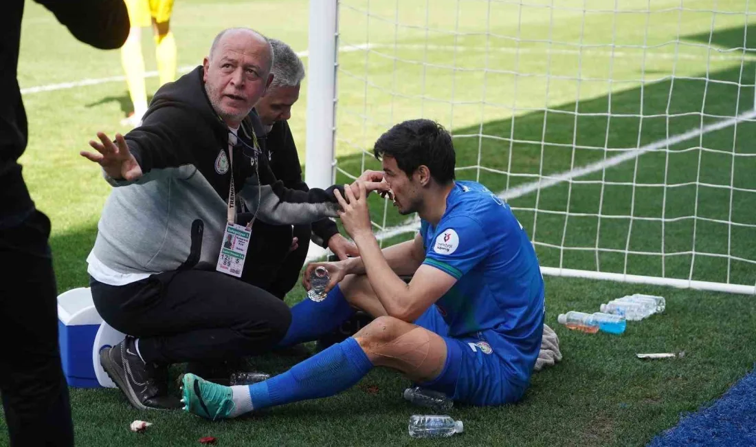 Çaykur Rizespor'un futbolcusu Khusniddin Alikulov'un Bodrum FK maçında yaşadığı sakatlık