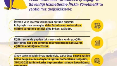 Çalışma ve Sosyal Güvenlik Bakanı Vedat Işıkhan, iş sağlığı ve