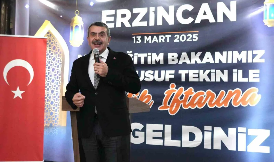 Millî Eğitim Bakanı Yusuf Tekin, Erzincan Valiliği tarafından düzenlenen "Gençlik