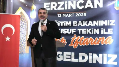 Millî Eğitim Bakanı Yusuf Tekin, Erzincan Valiliği tarafından düzenlenen "Gençlik