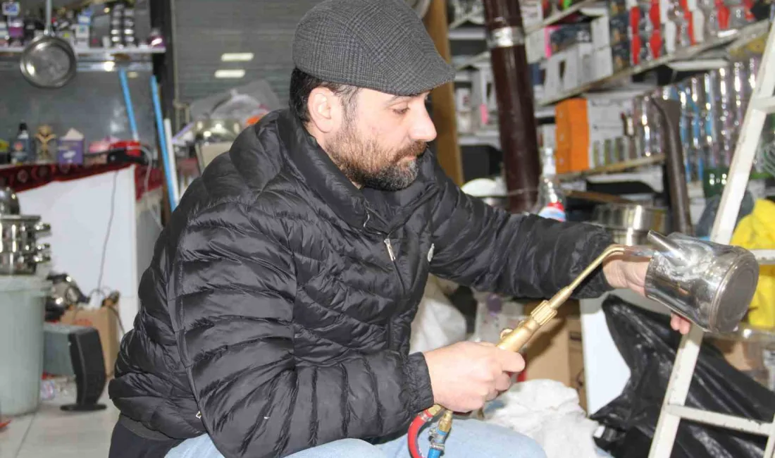 Samsun’un Çarşamba ilçesinde uzun yıllardır bakırcılık yapan Uğur Pehlivan, sektörü