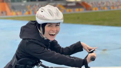 Serebral palsili Canan Doğan, Frame Running branşında Türkiye'nin ilk kadın