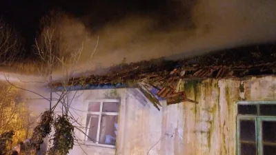 Zonguldak'ın Çaycuma ilçesine bağlı Nebioğlu beldesinde tek katlı evde çıkan