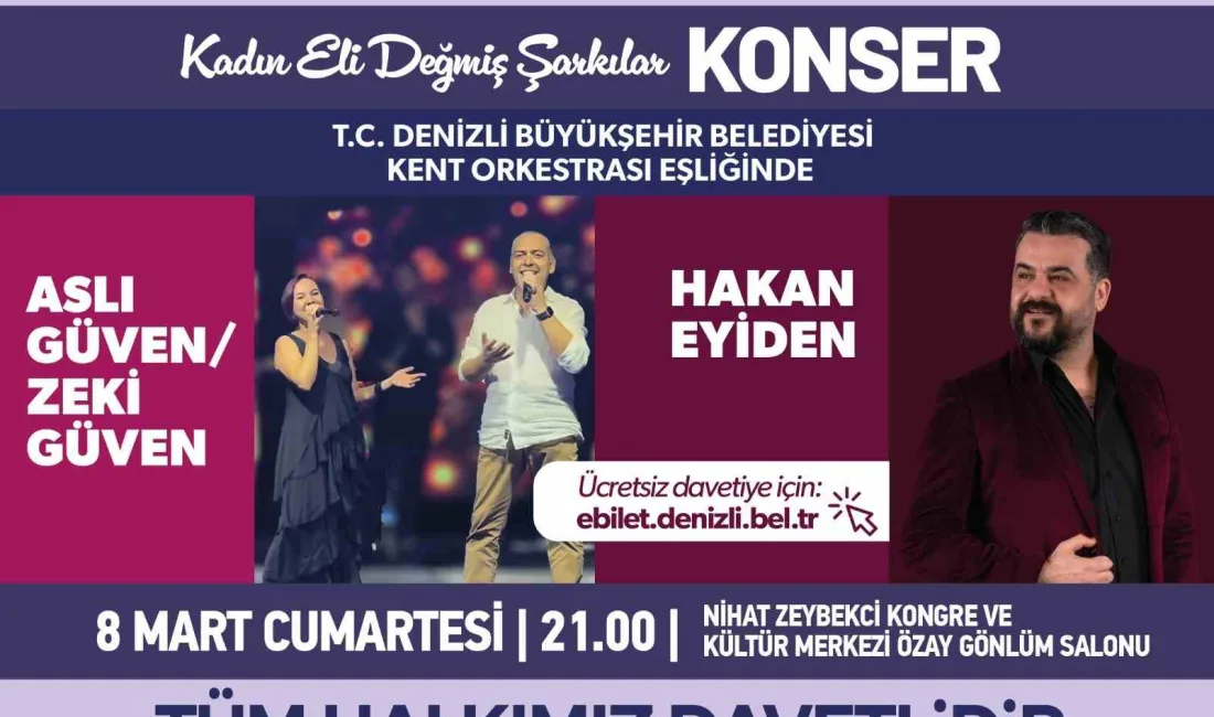 Denizli'deki 8 Mart etkinlikleri, Kadın Meclisi tarafından düzenlenecek konser, dans