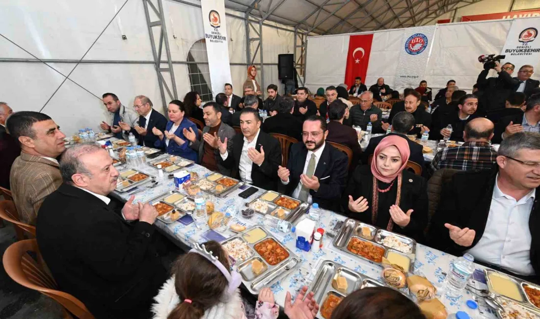 Denizli Ticaret Odası, Denizli Büyükşehir Belediyesi tarafından kurulan iftar çadırındaki