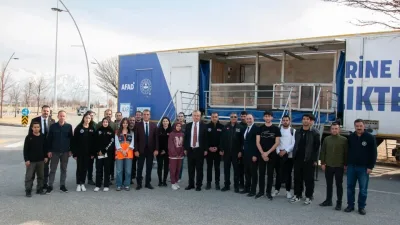 Erzincan Binali Yıldırım Üniversitesi'nde AFAD Deprem Simülasyon Tırı ile deprem