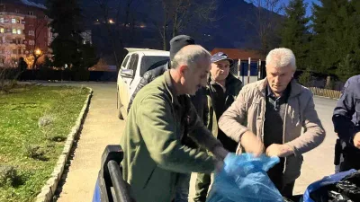 Artvin'in Murgul ilçesinde jandarma ekipleri tarafından yapılan operasyonda yasadışı avlanan
