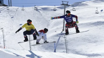Erzurum'da düzenlenen FIS Dünya Snowboard Kupası'nın finali nefes kesti. Avustralya'dan