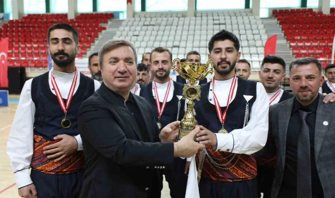 Erzincan’da gençler ve büyükler kategorilerinde yapılan Kulüpler Arası Halk Oyunları